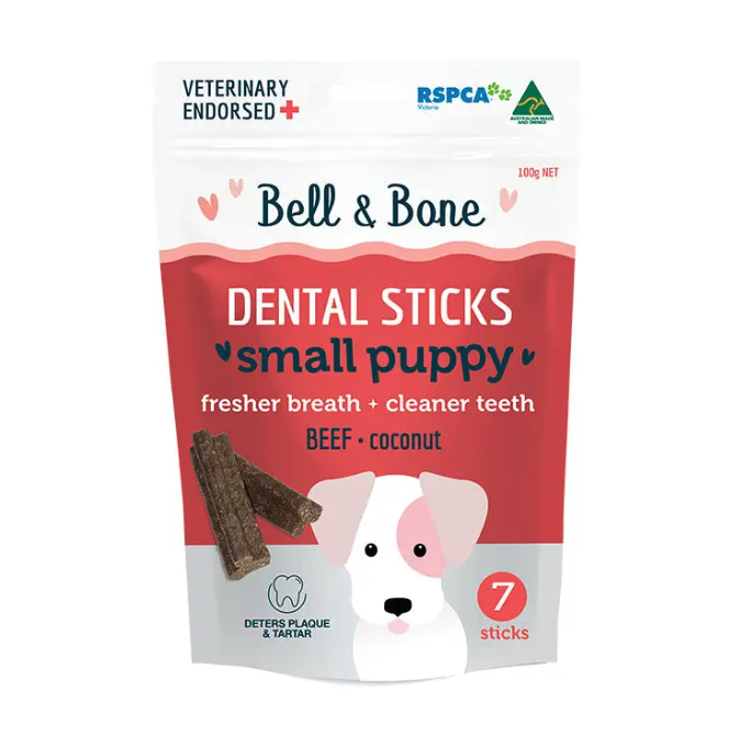 Bell & Bone Small Puppy Beef Dental Chew 7 pack